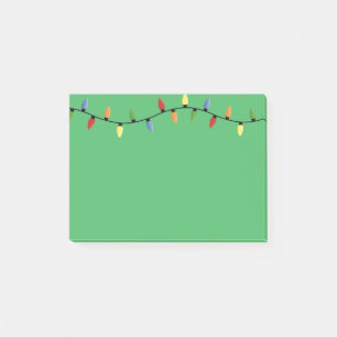 Weihnachtsbeleuchtung Post-it Klebezettel