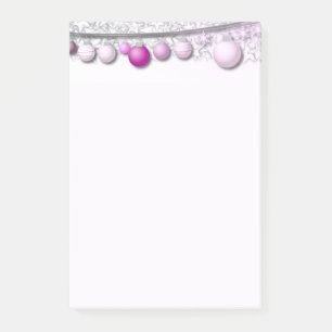 Weihnachtsbeleuchtung Post-it Klebezettel