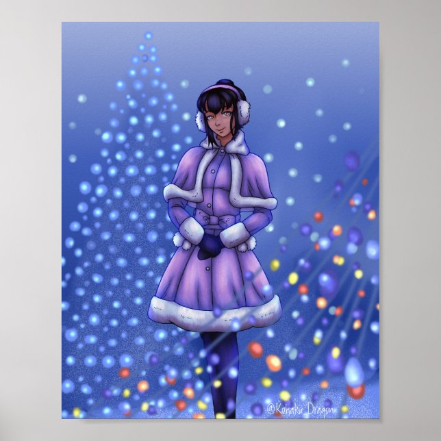 Weihnachtsbeleuchtung Poster (Vorne)