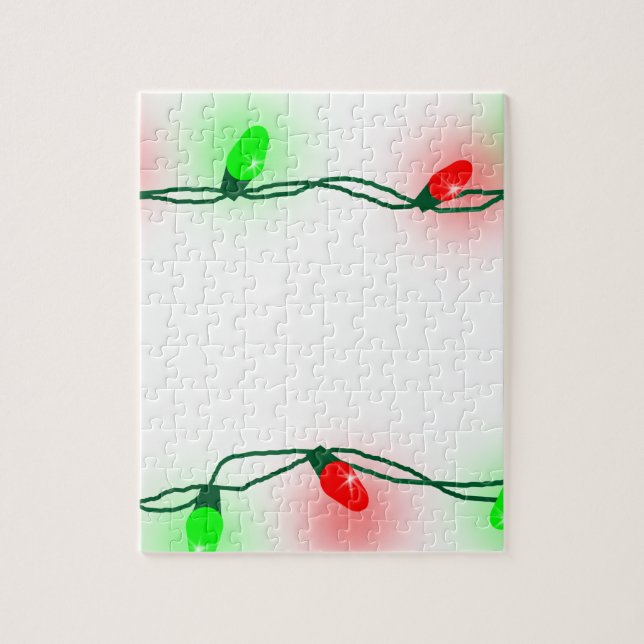Weihnachtsbeleuchtung Puzzle (Vertikal)