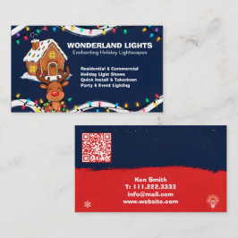 🎅🏼Weihnachtsbeleuchtung QR Vcard Visitenkarte