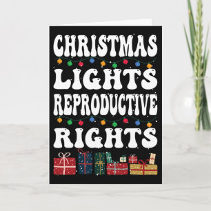 Weihnachtsbeleuchtung Reproduktionsrechte Pro-choi Karte