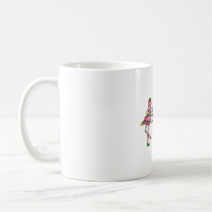 Weihnachtsbeleuchtung Rosa Flamingo Weihnachtsmann Kaffeetasse