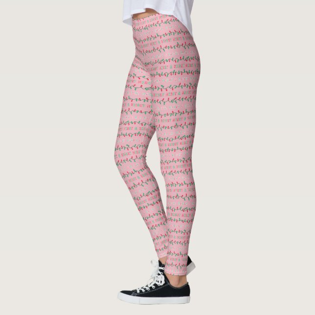 Weihnachtsbeleuchtung rosa leggings (Links)