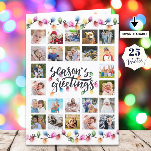 Weihnachtsbeleuchtung Saison Grüße 26 Fotos Feiertagskarte