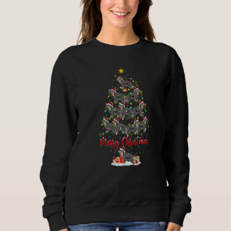 Weihnachtsbeleuchtung Santa English Cocker Spaniel Sweatshirt