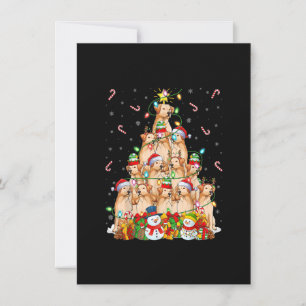 Weihnachtsbeleuchtung Santa Golden Retriever Dog W Einladung