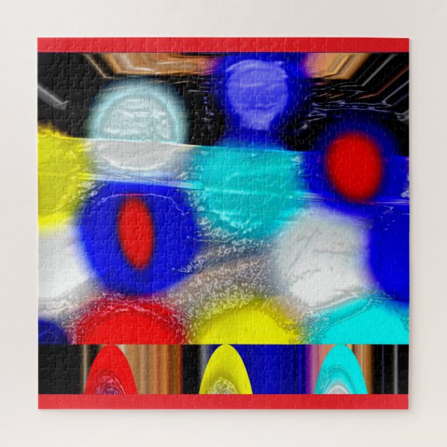 Weihnachtsbeleuchtung Spaß Kunst Puzzle (Vertikal)