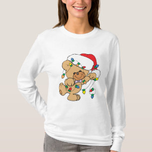 Weihnachtsbeleuchtung Teddybär T-Shirt