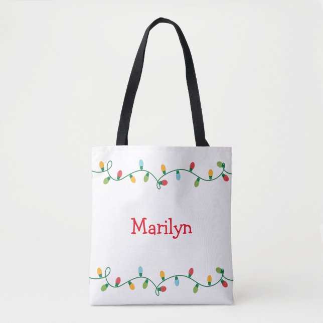 Weihnachtsbeleuchtung Tote Tasche #HolidayZ (Vorderseite)