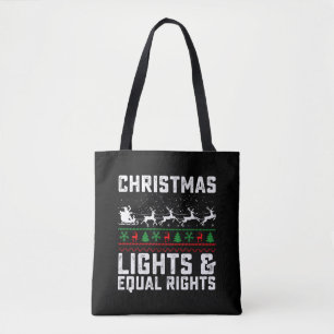 Weihnachtsbeleuchtung und Feministin für gleiche R