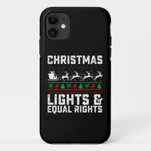 Weihnachtsbeleuchtung und Feministin für gleiche R Case-Mate iPhone Hülle