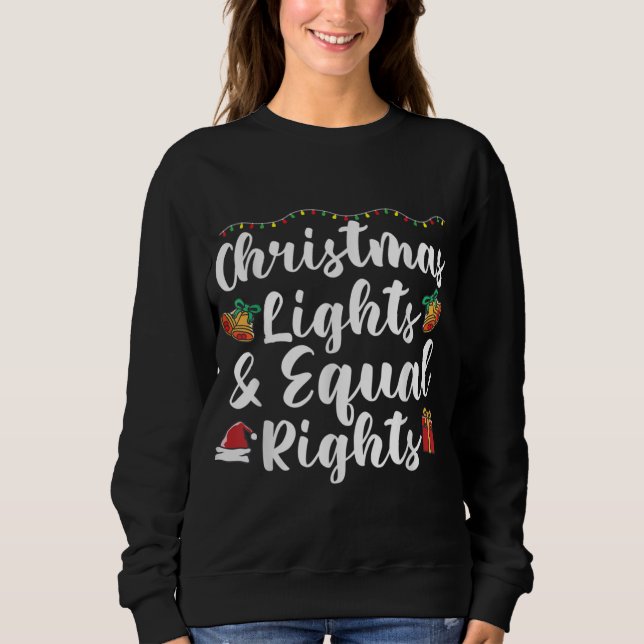 Weihnachtsbeleuchtung und gleiche Rechte Sweatshirt (Vorderseite)