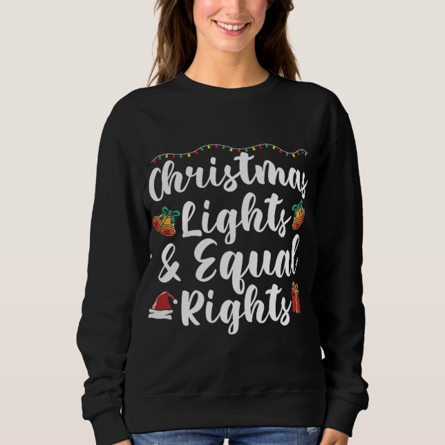 Weihnachtsbeleuchtung und gleiche Rechte Sweatshirt (Vorderseite)