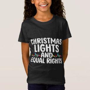 Weihnachtsbeleuchtung und gleiche Rechte wie Pajam T-Shirt
