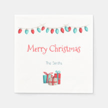 Weihnachtsbeleuchtung und personalisierte Geschenk