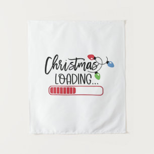 Weihnachtsbeleuchtung Wandteppich