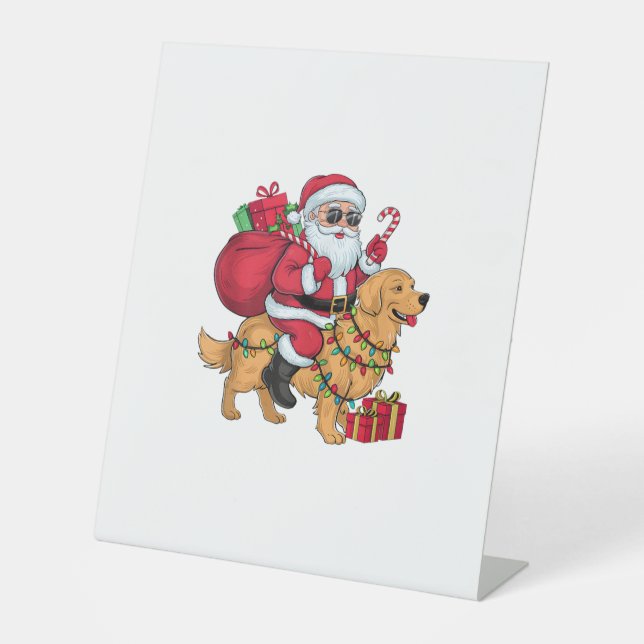 Weihnachtsbeleuchtung Weihnachtsfeiertage Golden R Sockelschild (Vorderseite)