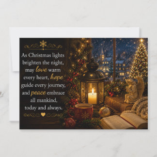 Weihnachtsbeleuchtung Weihnachtsgrußkarte Feiertagskarte