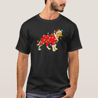 Weihnachtsbeleuchtung Weihnachtsmann Deutscher Sch T-Shirt