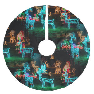 Weihnachtsbeleuchtung Weihnachtsrock Polyester Weihnachtsbaumdecke