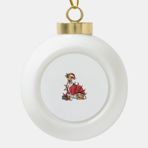 Weihnachtsbeleuchtung Weihnachtsweih Weihnachtswei Keramik Kugel-Ornament