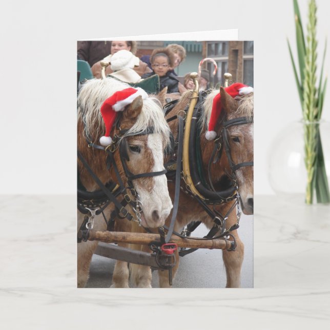 Weihnachtsbelgische Feiertagskarte (Vorderseite)