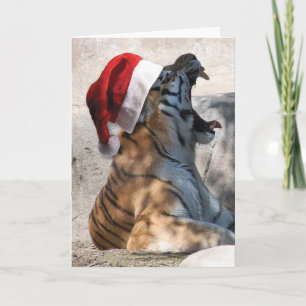 WeihnachtsBengalischer Tiger Feiertagskarte