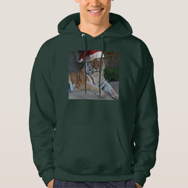 WeihnachtsBengalischer Tiger Hoodie (Vorderseite)