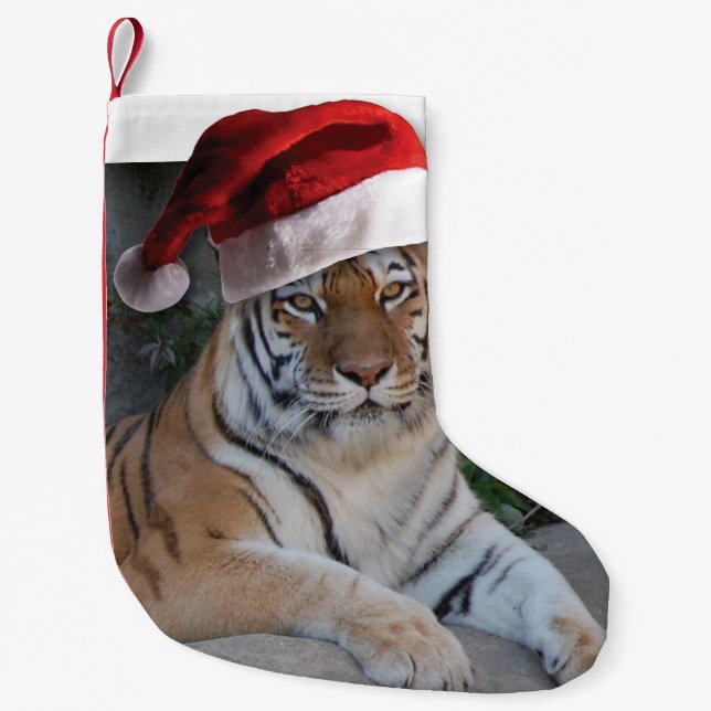 WeihnachtsBengalischer Tiger Kleiner Weihnachtsstrumpf (Vorderseite)