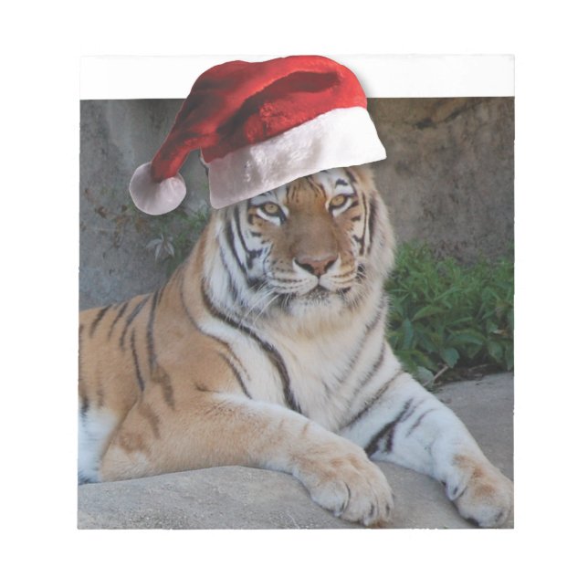 WeihnachtsBengalischer Tiger Notizblock (Vorderseite)