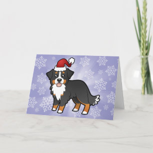 Weihnachtsberger Hund Feiertagskarte