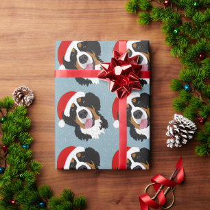 Weihnachtsberger Hund Geschenkpapier