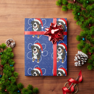Weihnachtsberger Hund Geschenkpapier