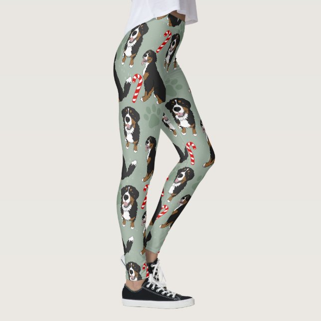 Weihnachtsberger Hund Leggings (Rechts)
