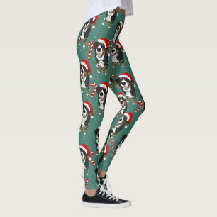 Weihnachtsberger Hund Leggings