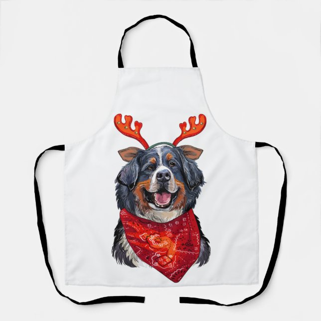 Weihnachtsberger Hund Schürze (Vorderseite)