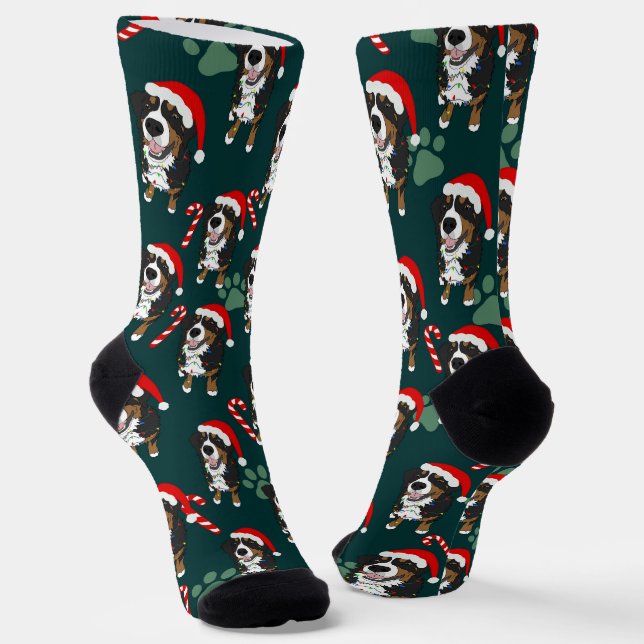 Weihnachtsberger Hund Socken (Gewinkelt)