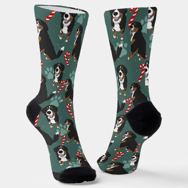 Weihnachtsberger Hund Socken (Gewinkelt)