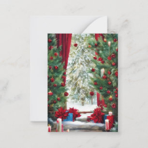 Weihnachtsbergkabine Budget Mini Mitteilungskarte