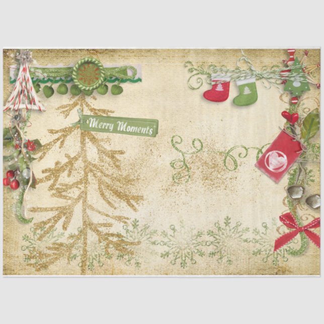 Weihnachtsberries Design Serie 10 Seidenpapier (Vorderseite)