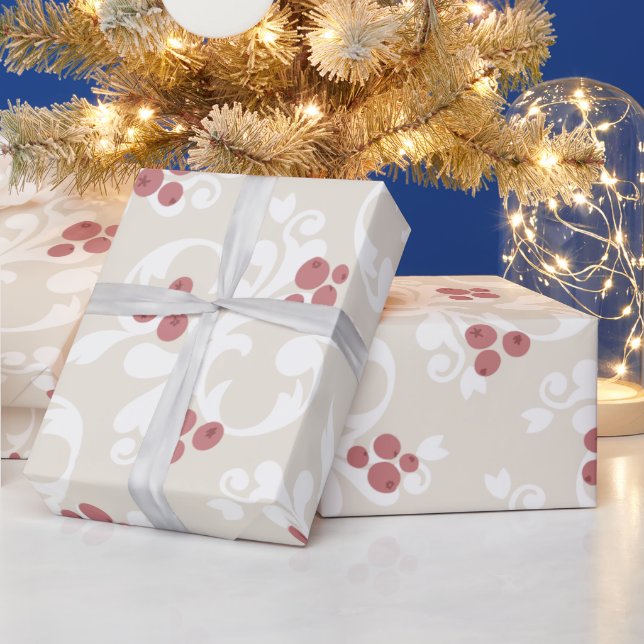 Weihnachtsberries Geschenkpapier (Feiertage)