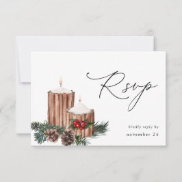 Weihnachtsberries & Pine w Mahlzeit UAWG 2 RSVP Karte