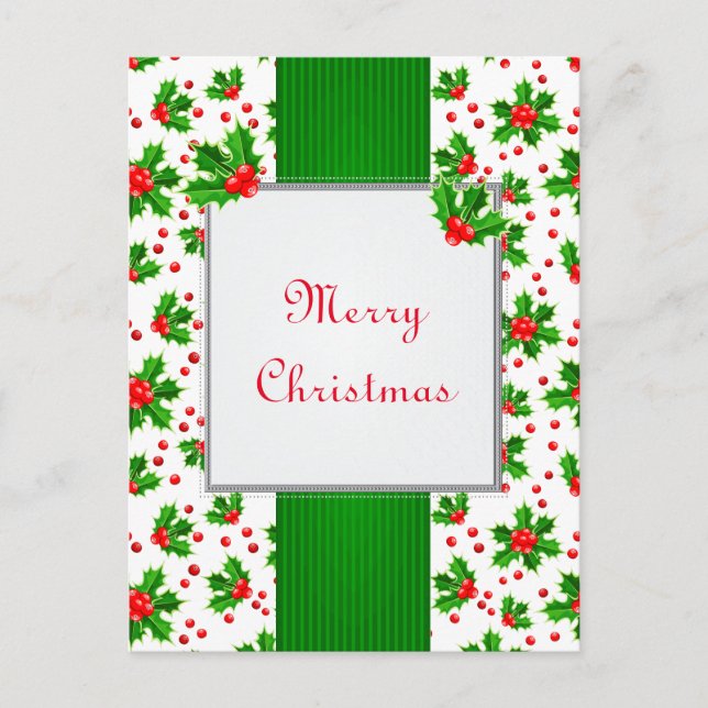 Weihnachtsberries Postkarte (Vorderseite)