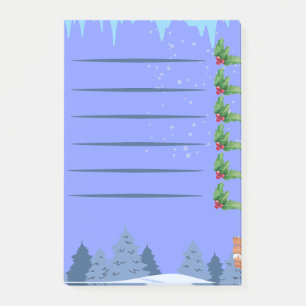 Weihnachtsberries - Schneewald - Nachhinweise Post-it Klebezettel
