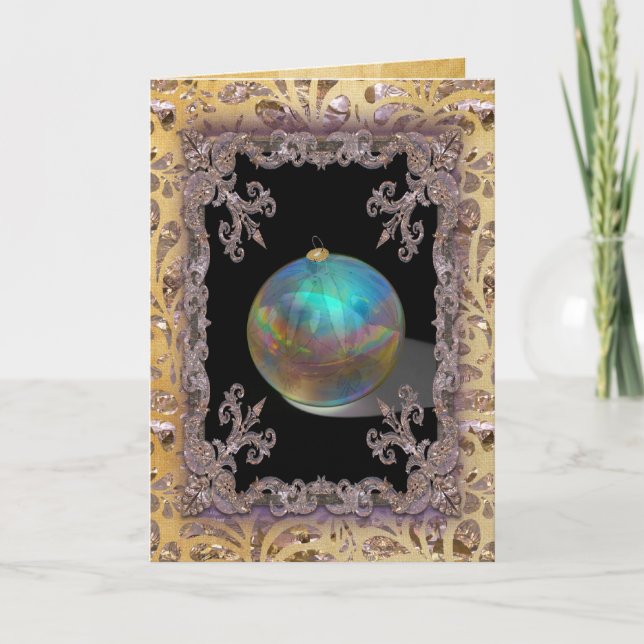 Weihnachtsbeschneidungen Viktorianisch Feiertagskarte (Vorderseite)