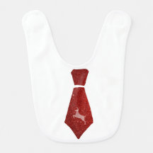 Weihnachtsbib und Krawatte