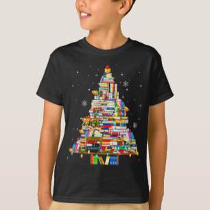 Weihnachtsbibliothek Treleuchten für Bibliothekar  T-Shirt
