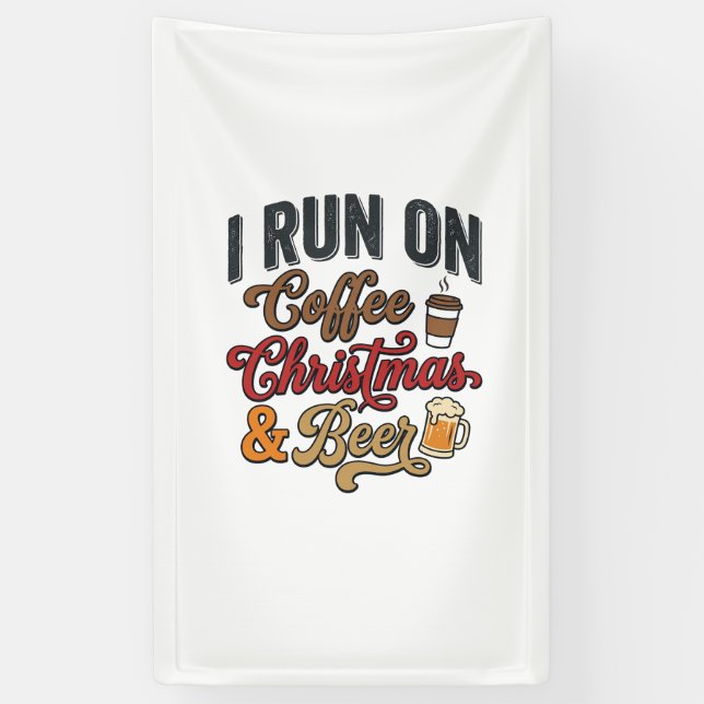 Weihnachtsbier-Feier-Abend-Design Banner (Vertikal)