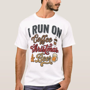 Weihnachtsbier-Feiertags-Kaffee-Trink-Design T-Shirt